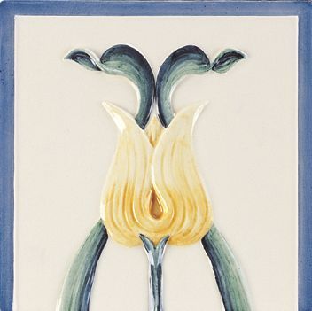 3 tlg. Dekor Set  " Yellow Tulip "  Preis auf Anfrage !